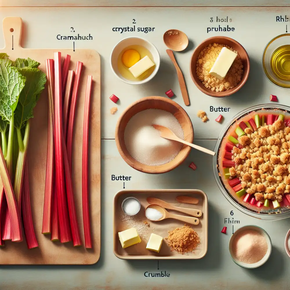 how to make rhubarb crumble