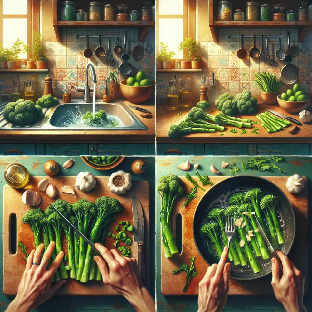 cooking broccolini